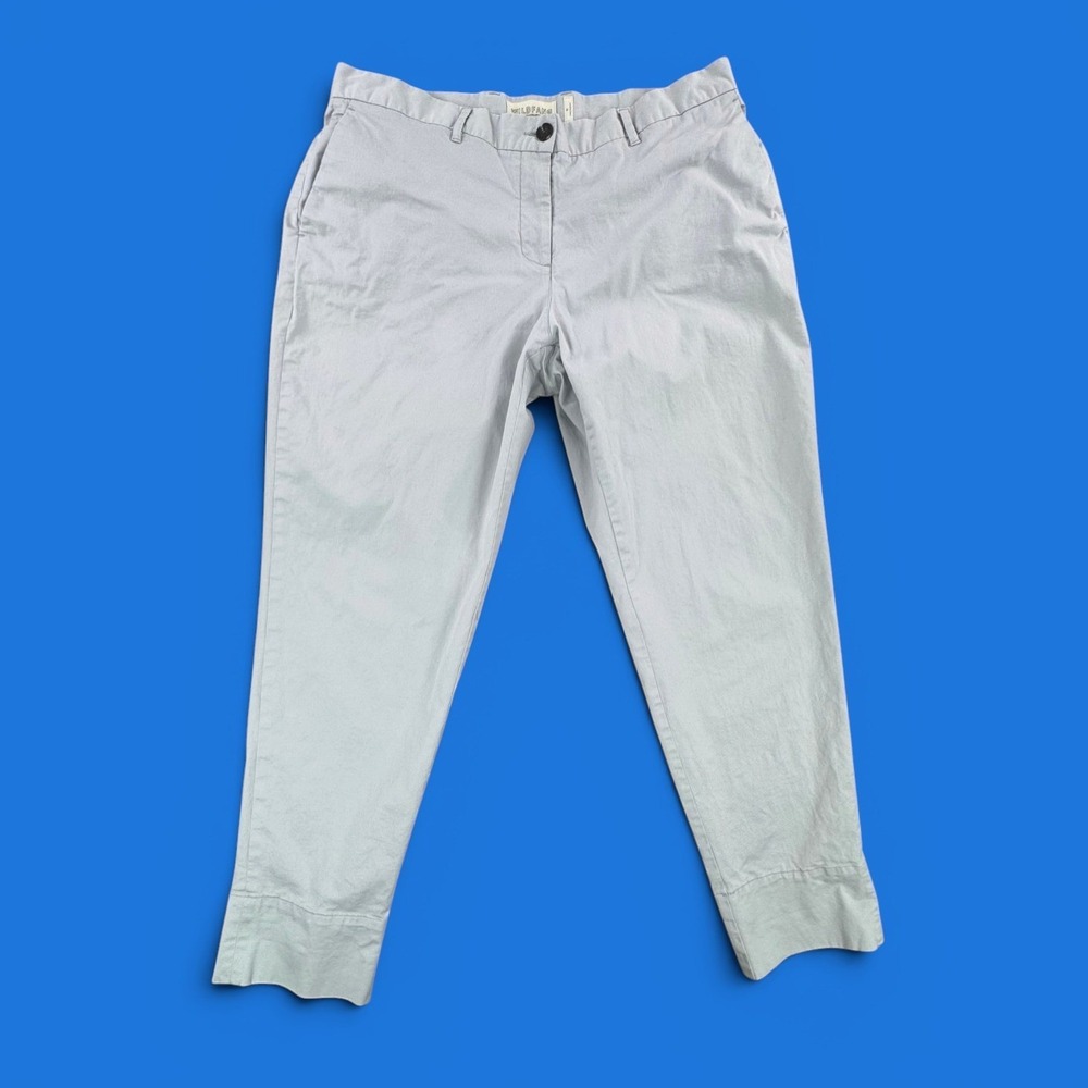 Wildfang The Ace Collection Light Blue‎ Chino Trousers Straight Leg Size 16